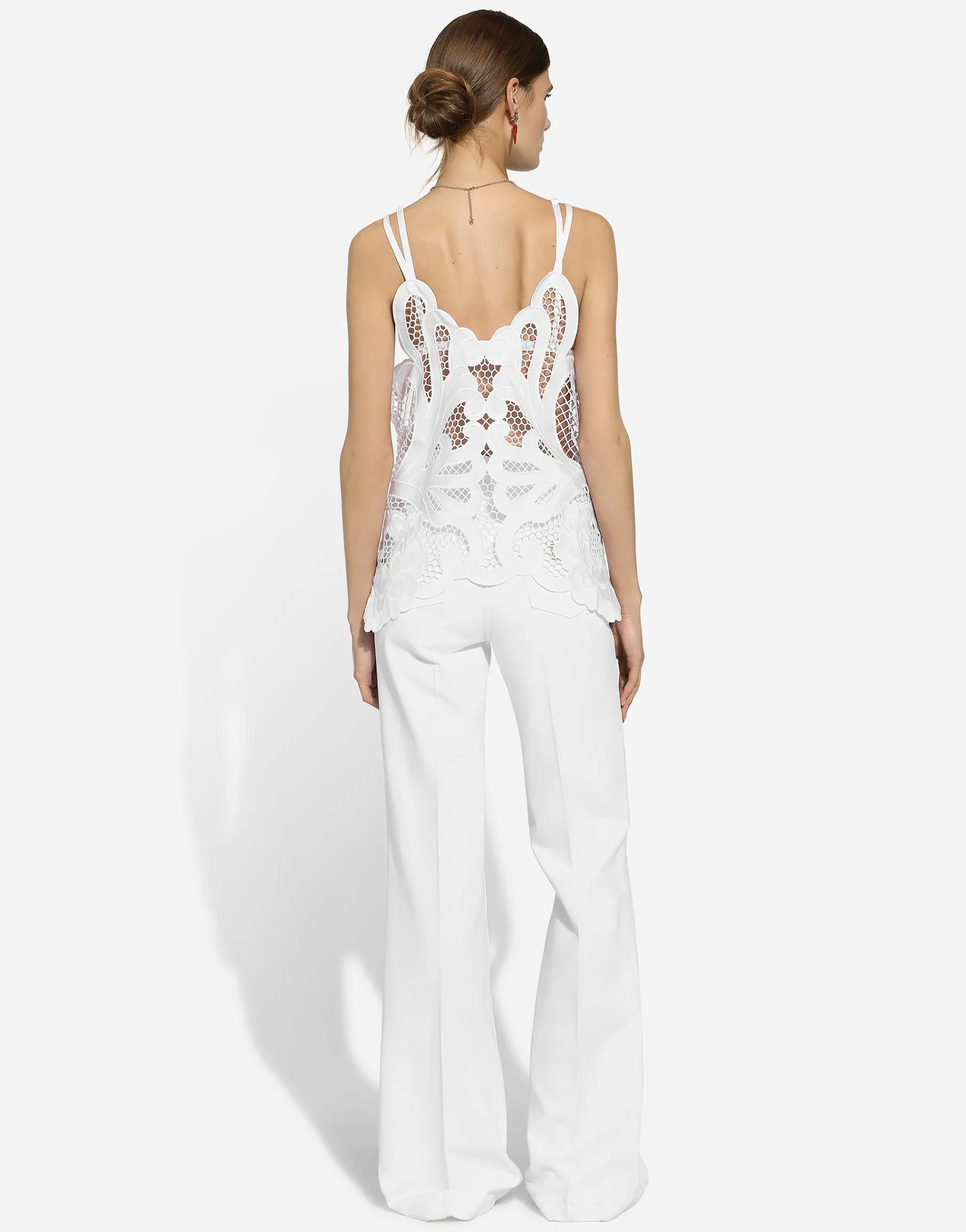 Cotton top with cut-out detailing