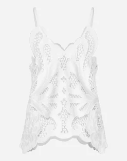 Cotton top with cut-out detailing