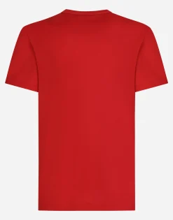 Cotton T-shirt with branded tag