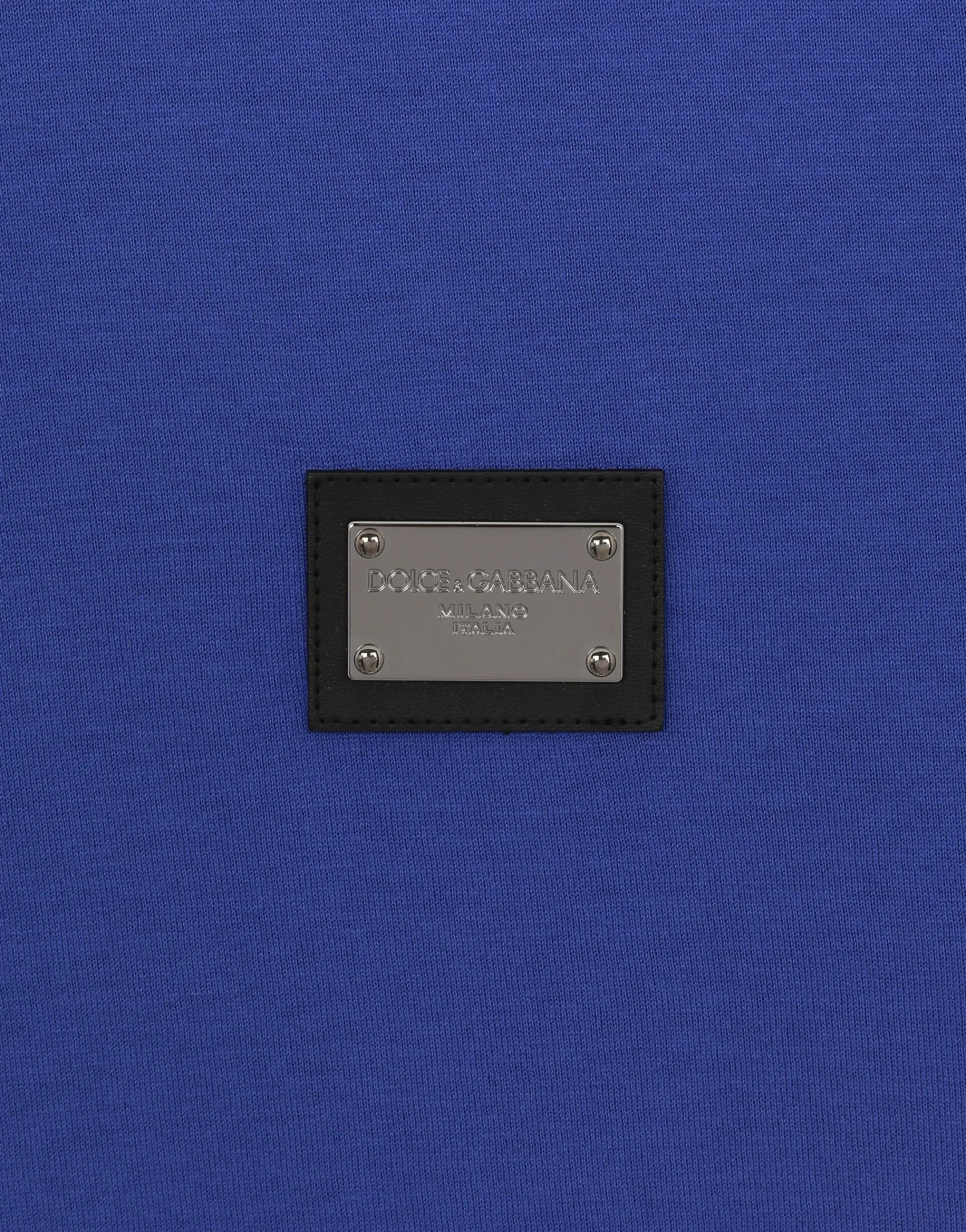 Cotton T-shirt with branded tag