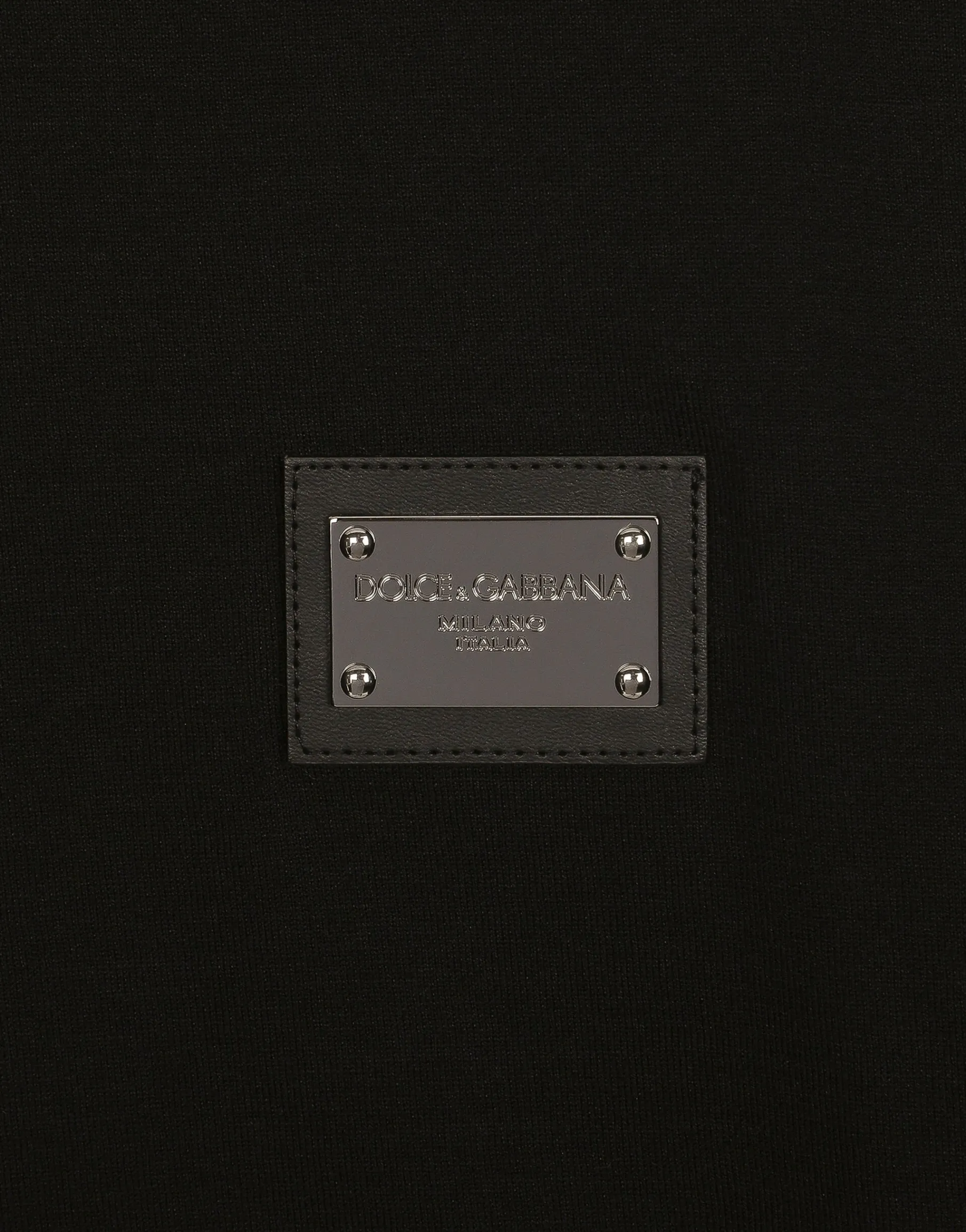 Cotton T-shirt with branded tag