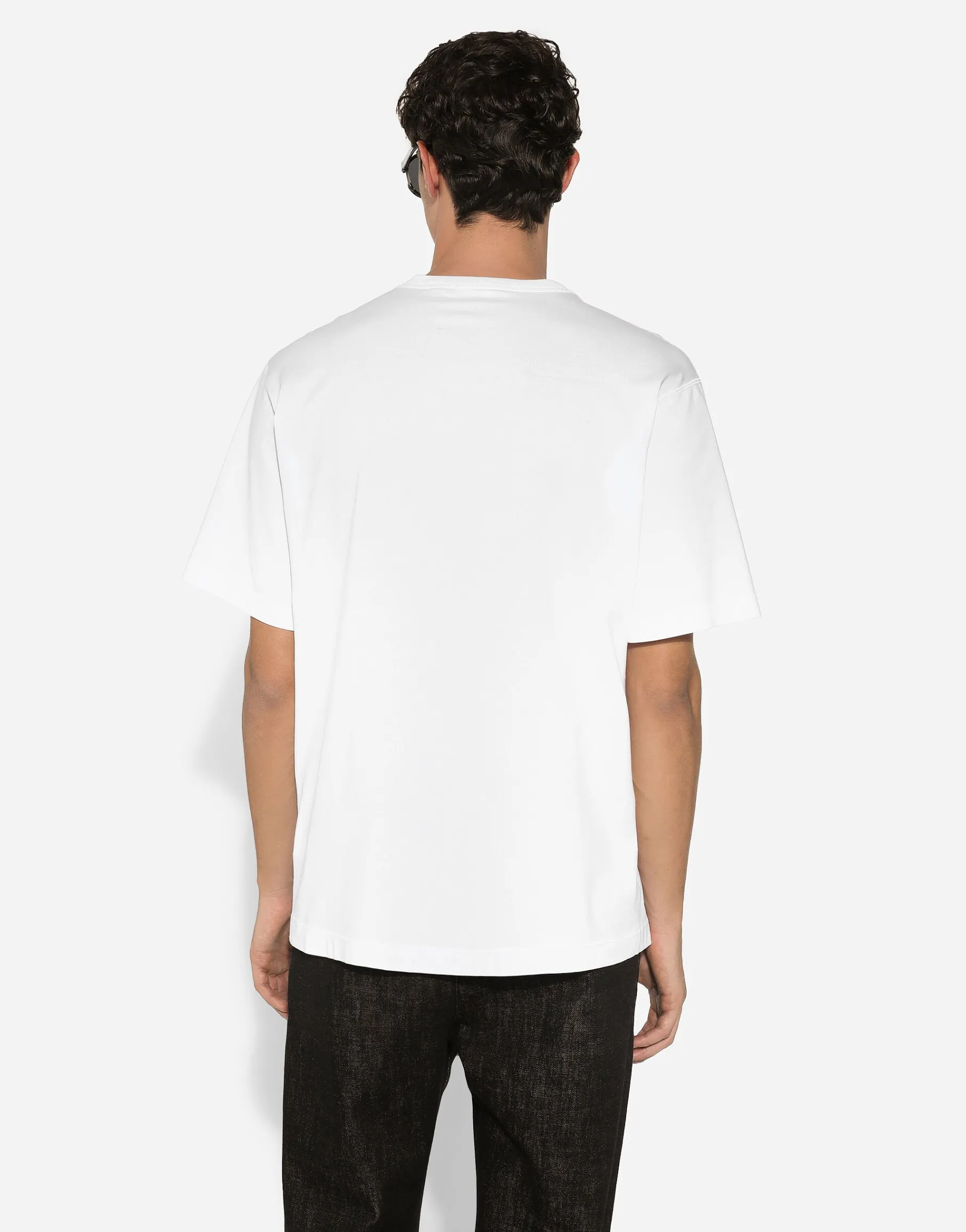 Cotton T-shirt with branded tag
