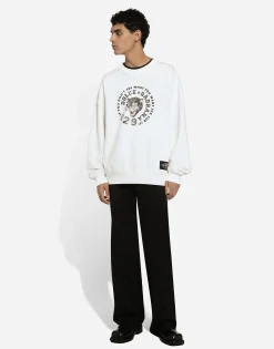 Cotton T-shirt with branded tag