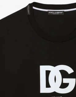 Cotton T-shirt with DG logo print