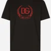 Cotton T-shirt with DG Milano logo embroidery