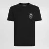 Cotton T-shirt with heraldic patch