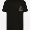 Cotton T-shirt with heraldic DG patch