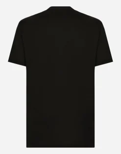 Cotton T-shirt with heraldic DG patch