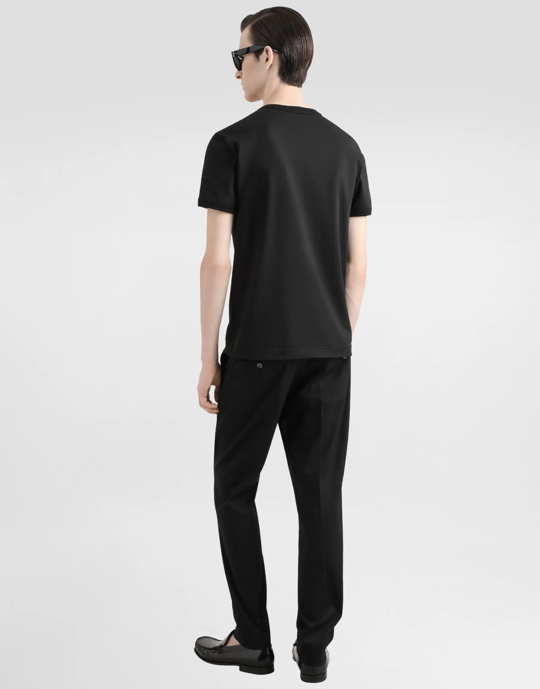 Cotton T-shirt with heraldic patch