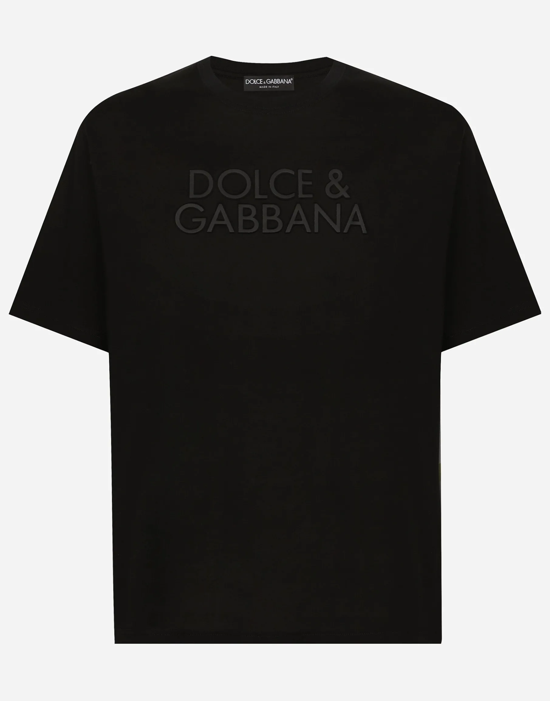 Cotton T-shirt with logo embroidery