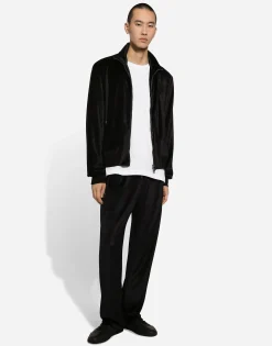 Cotton T-shirt with logo embroidery