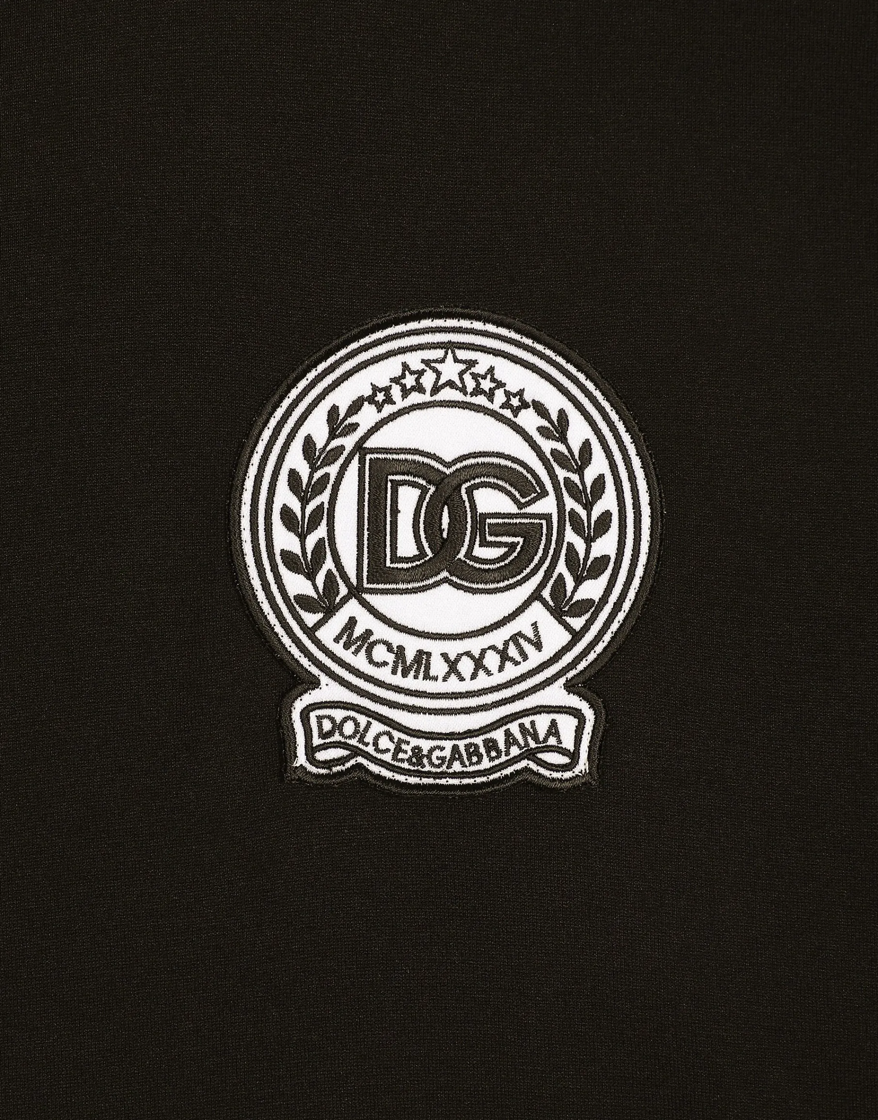 Cotton T-shirt with logo embroidery