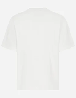 Cotton T-shirt with logo embroidery print
