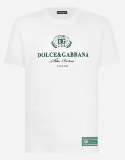 Cotton T-shirt with logo print