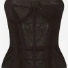Cotton tulle bustier top