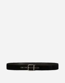 Cotton velvet belt