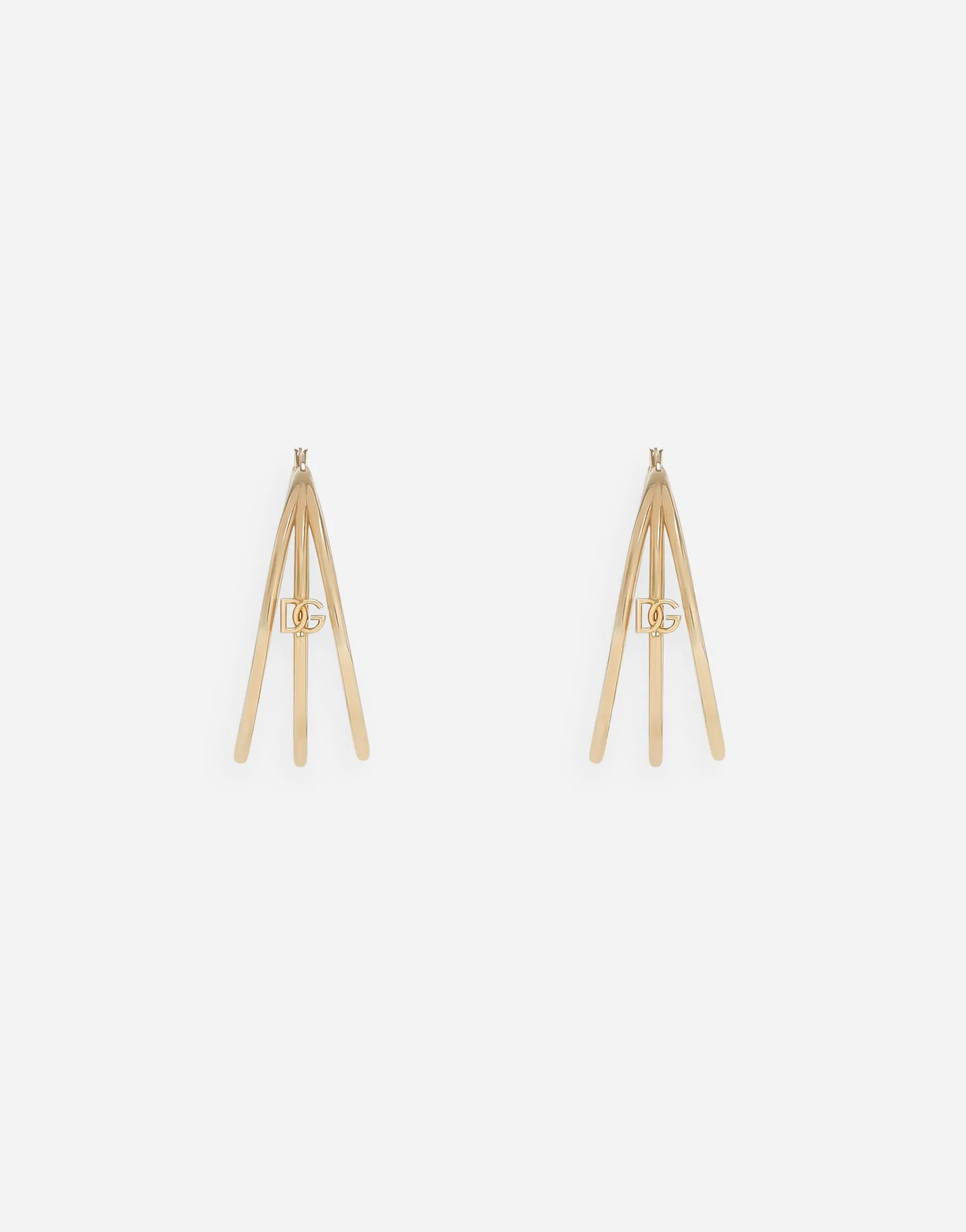 Creole multi-hoop earrings with DG logo