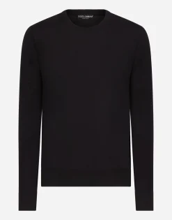 Crewneck sweater in cashmere