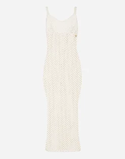 Crochet slip dress