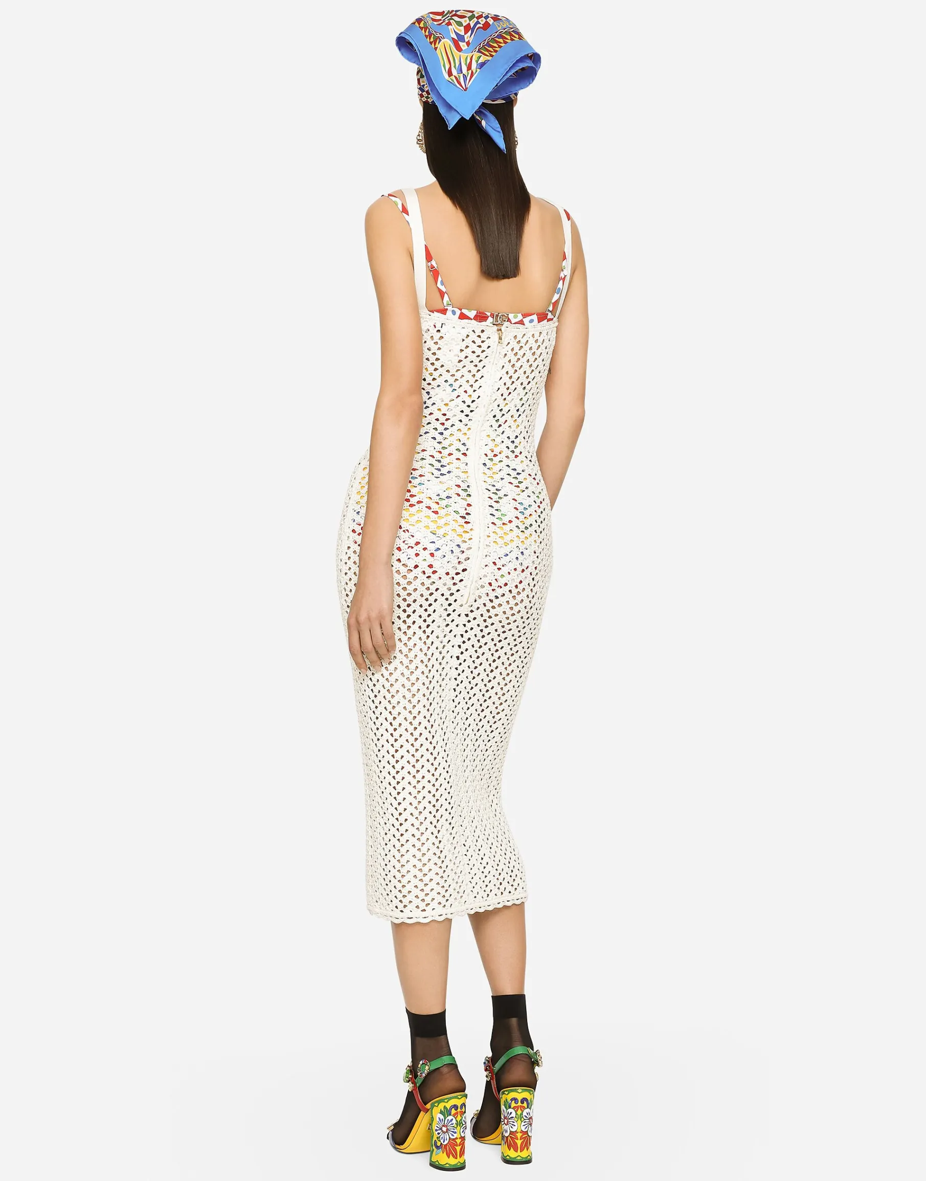 Crochet slip dress