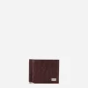 Crocodile bifold wallet with moneyclip and branded tag
