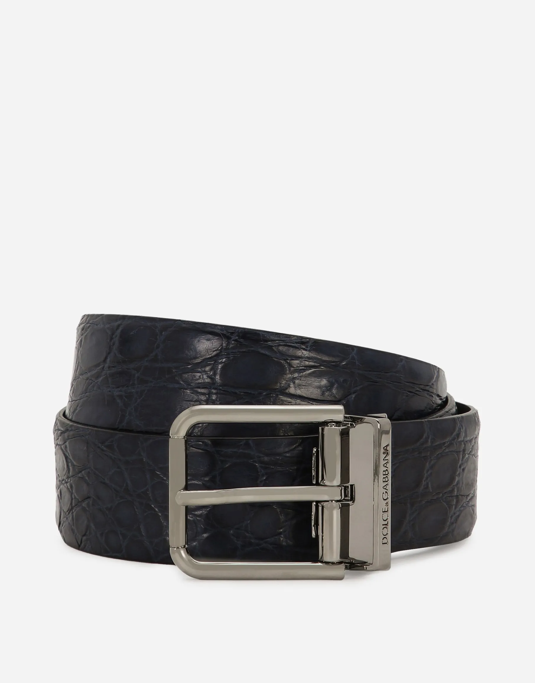 Crocodile nappa belt