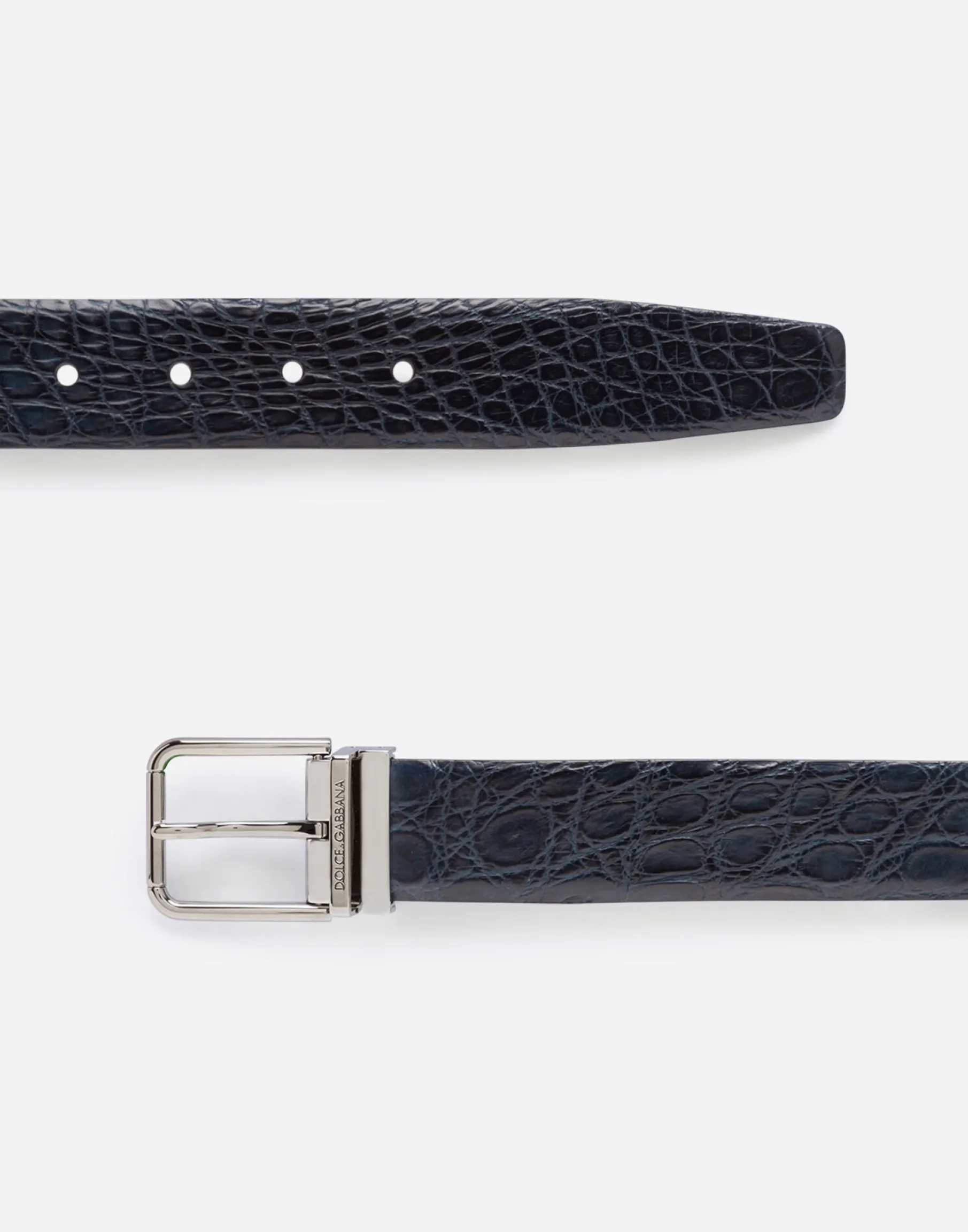 Crocodile nappa belt