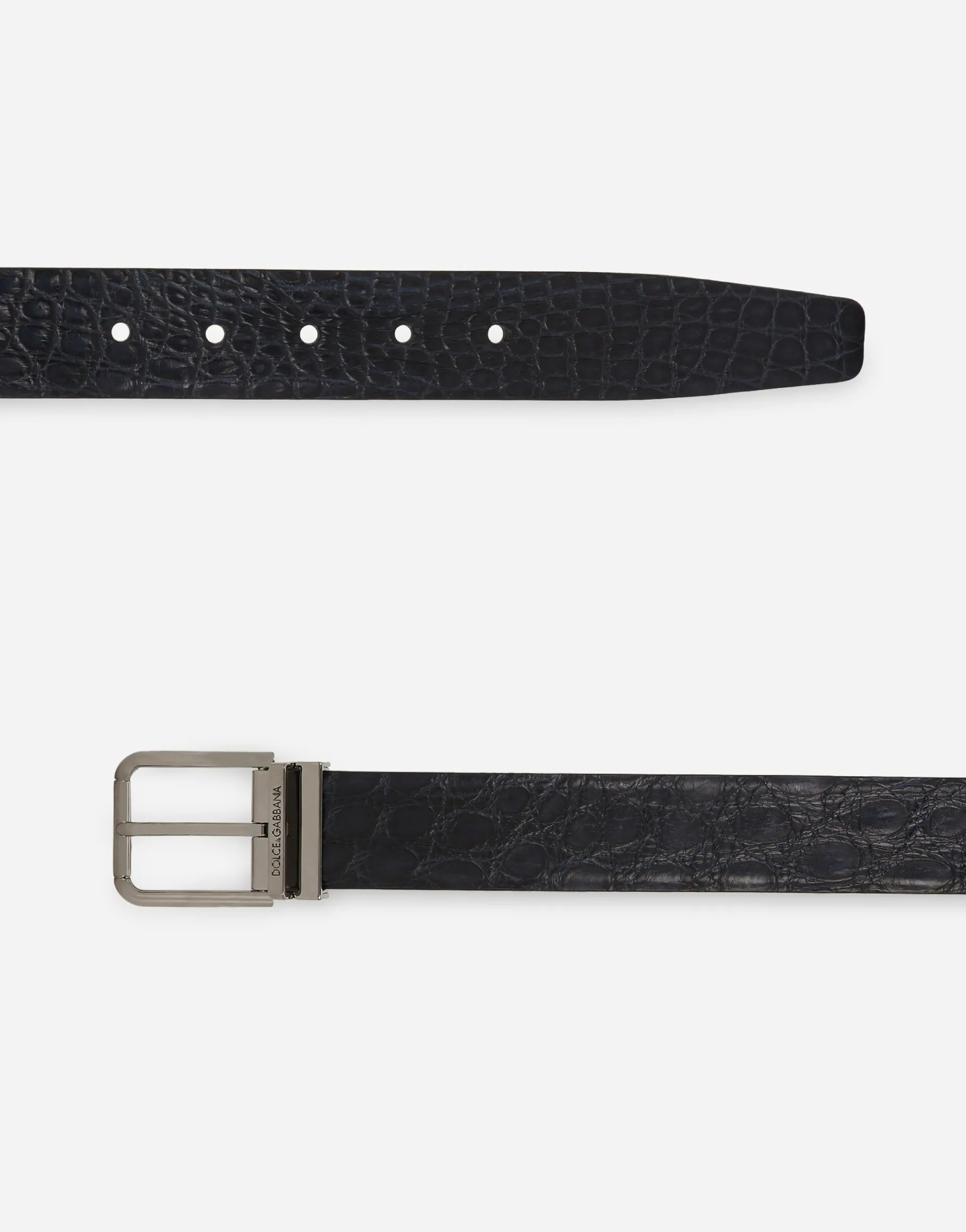 Crocodile nappa belt