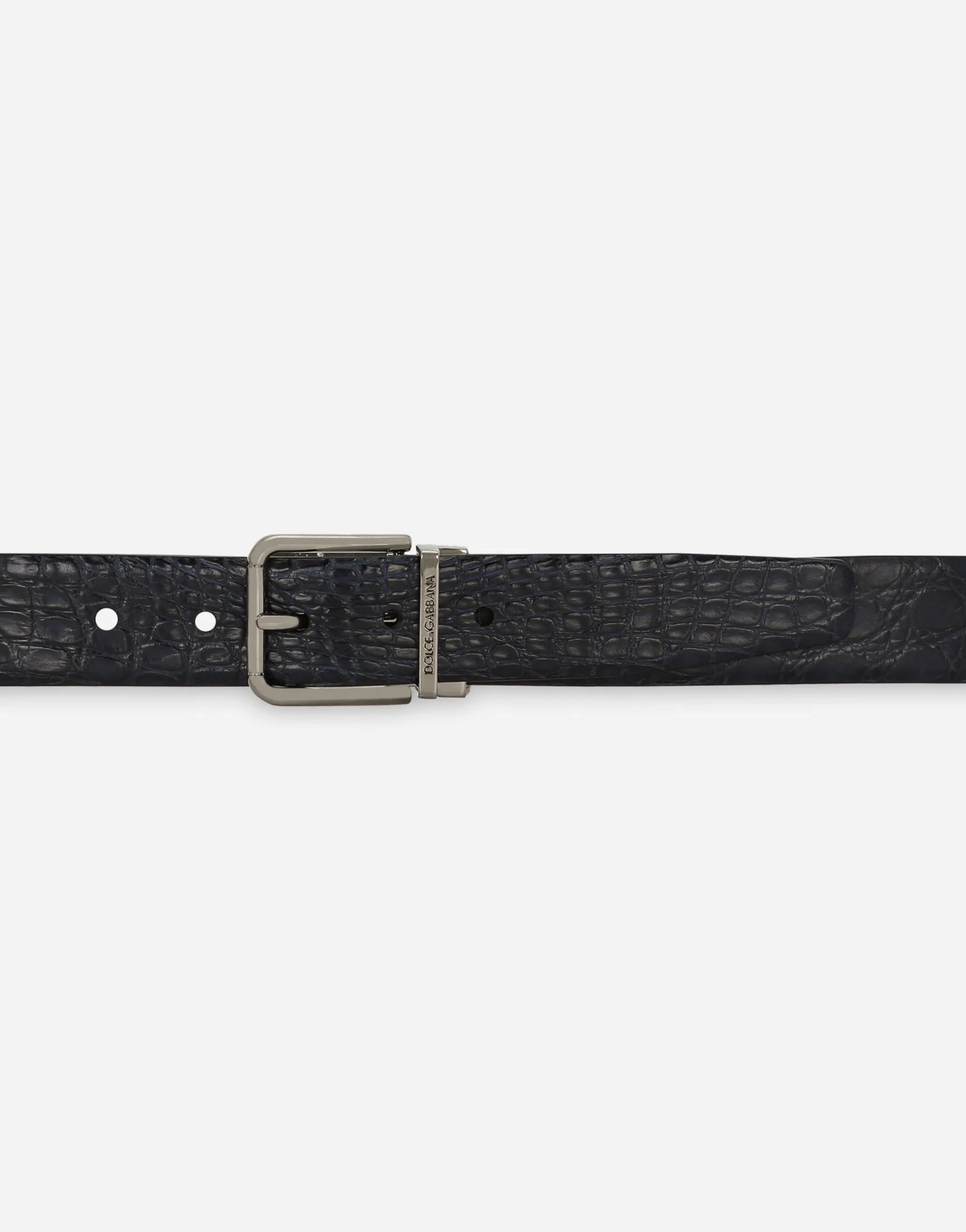 Crocodile nappa belt