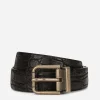 Crocodile skin belt