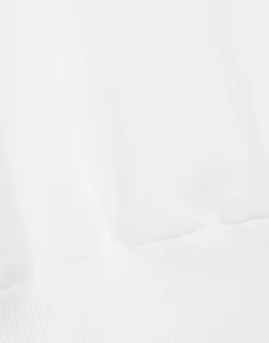 Cropped jersey sweatshirt with logo embroidery on neck