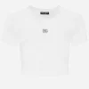 Cropped jersey T-shirt with DG logo