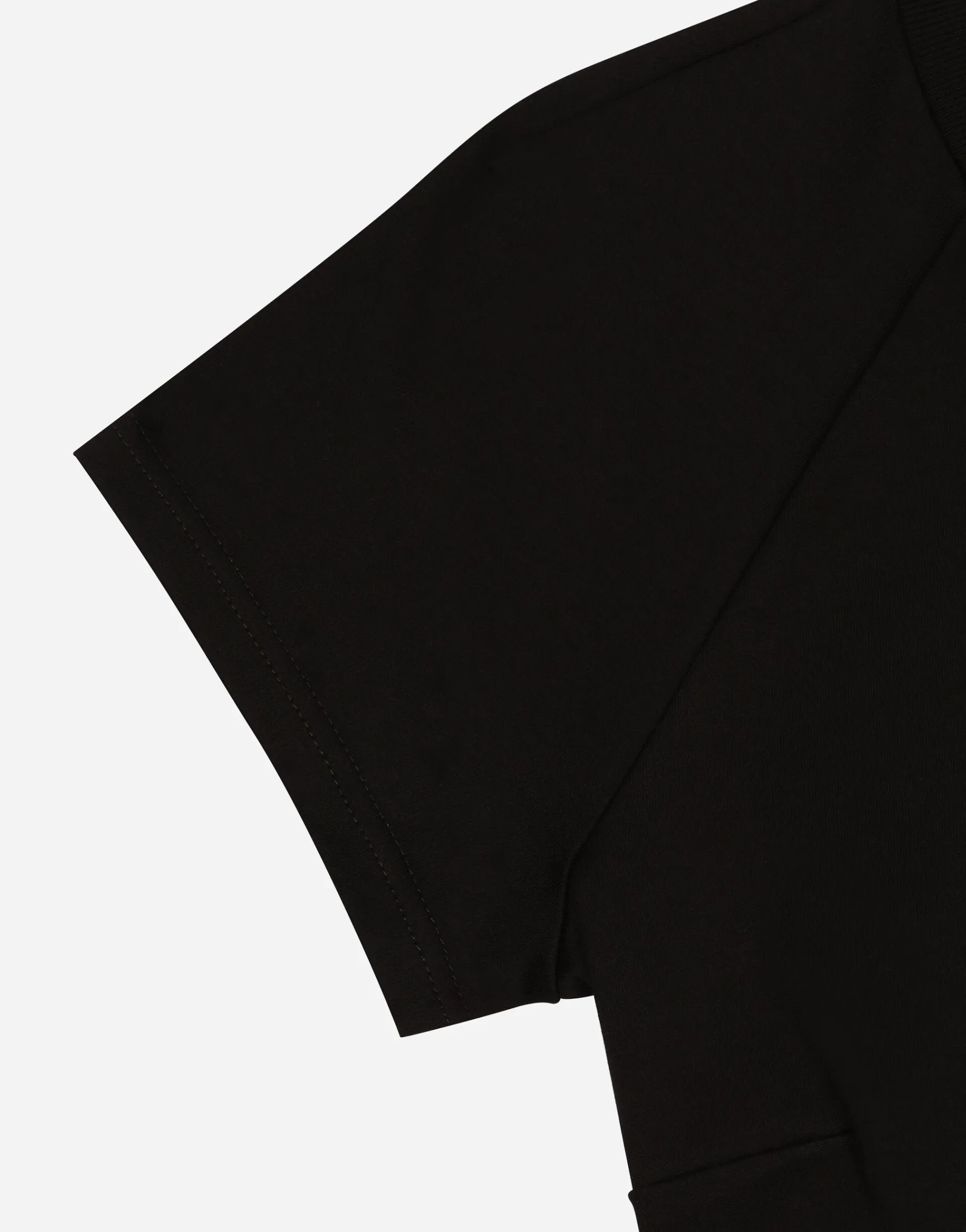 Cropped jersey T-shirt with Dolce&Gabbana tag