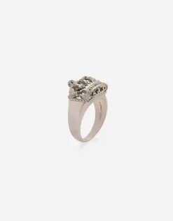 Crown white gold crown ring