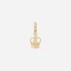 Crown Yellow gold charm