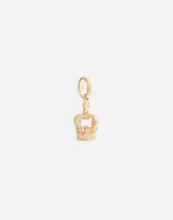 Crown Yellow gold charm