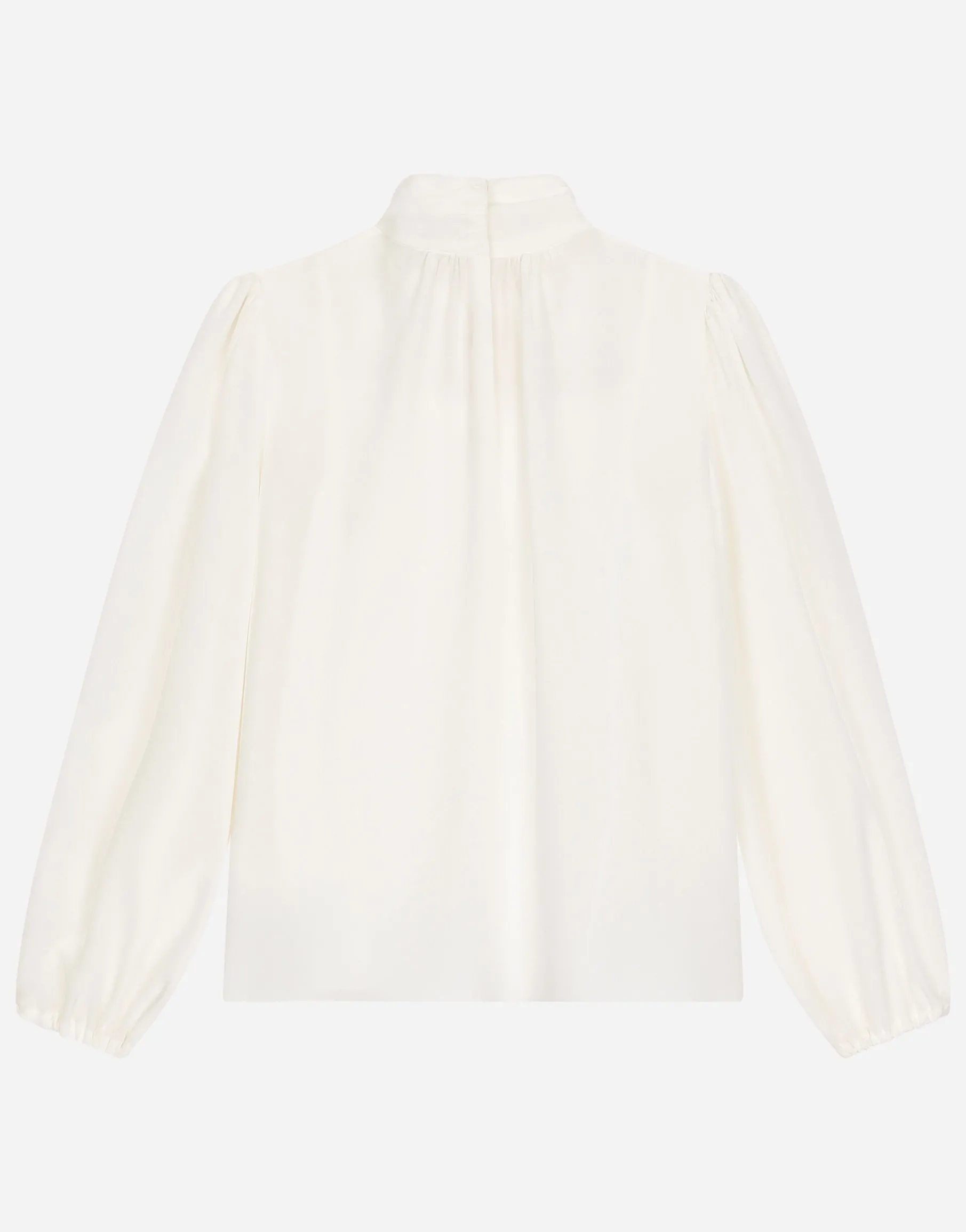 Crêpe de chine blouse with DG logo
