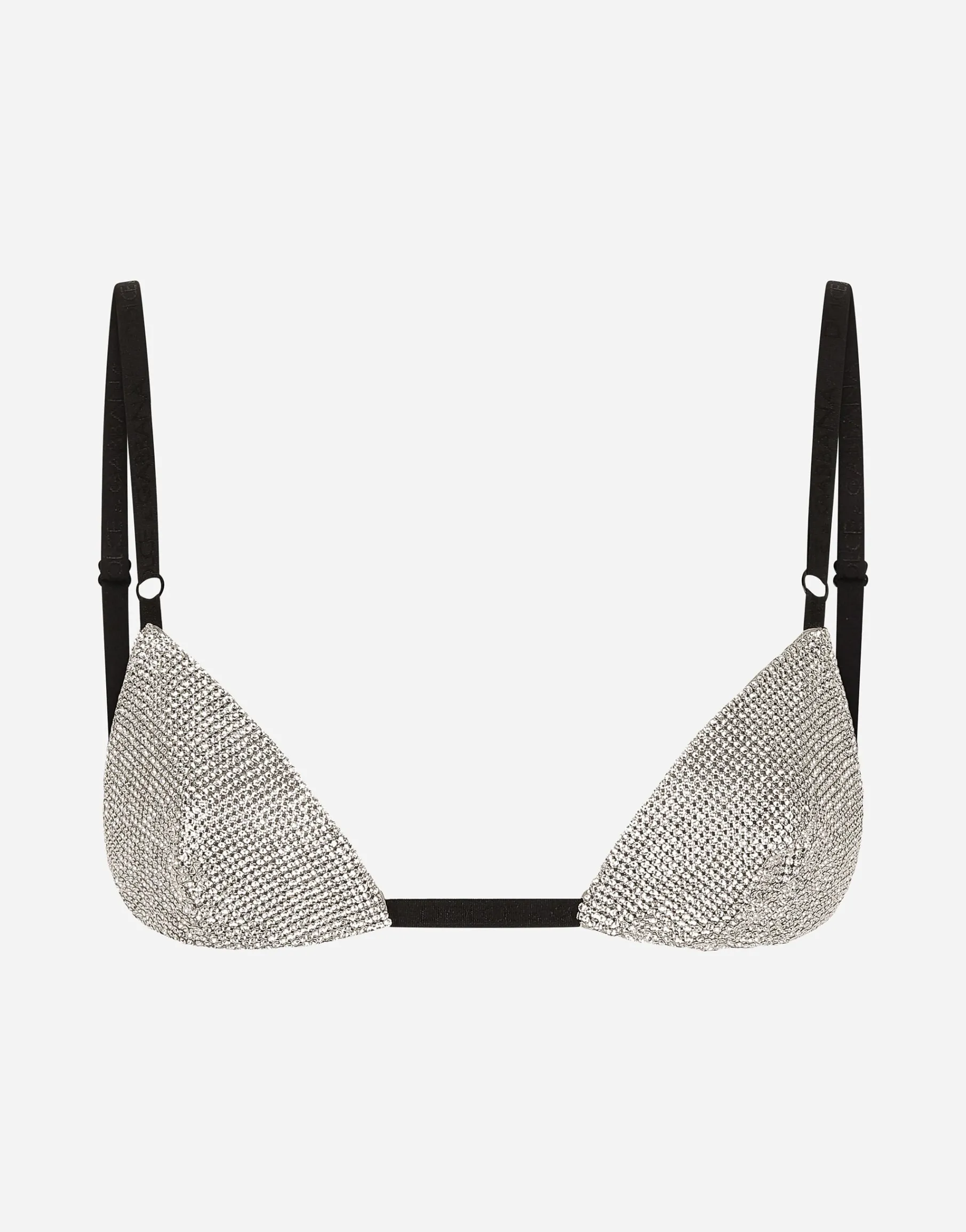 Crystal mesh bra