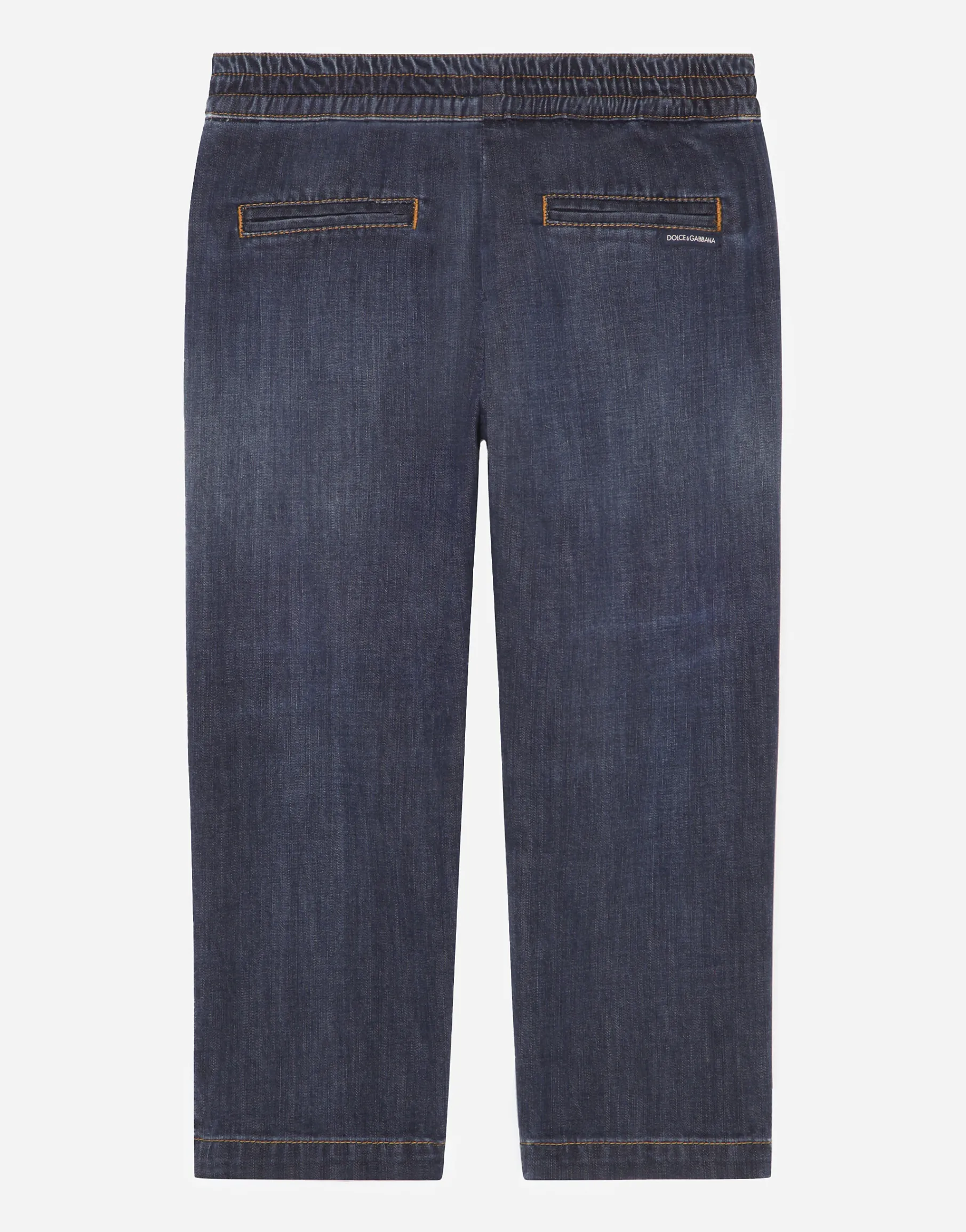 Dark blue stretch denim jeans