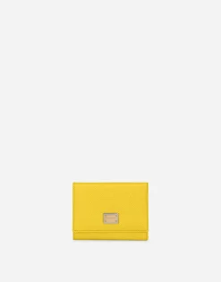 Dauphine calfskin French-flap wallet