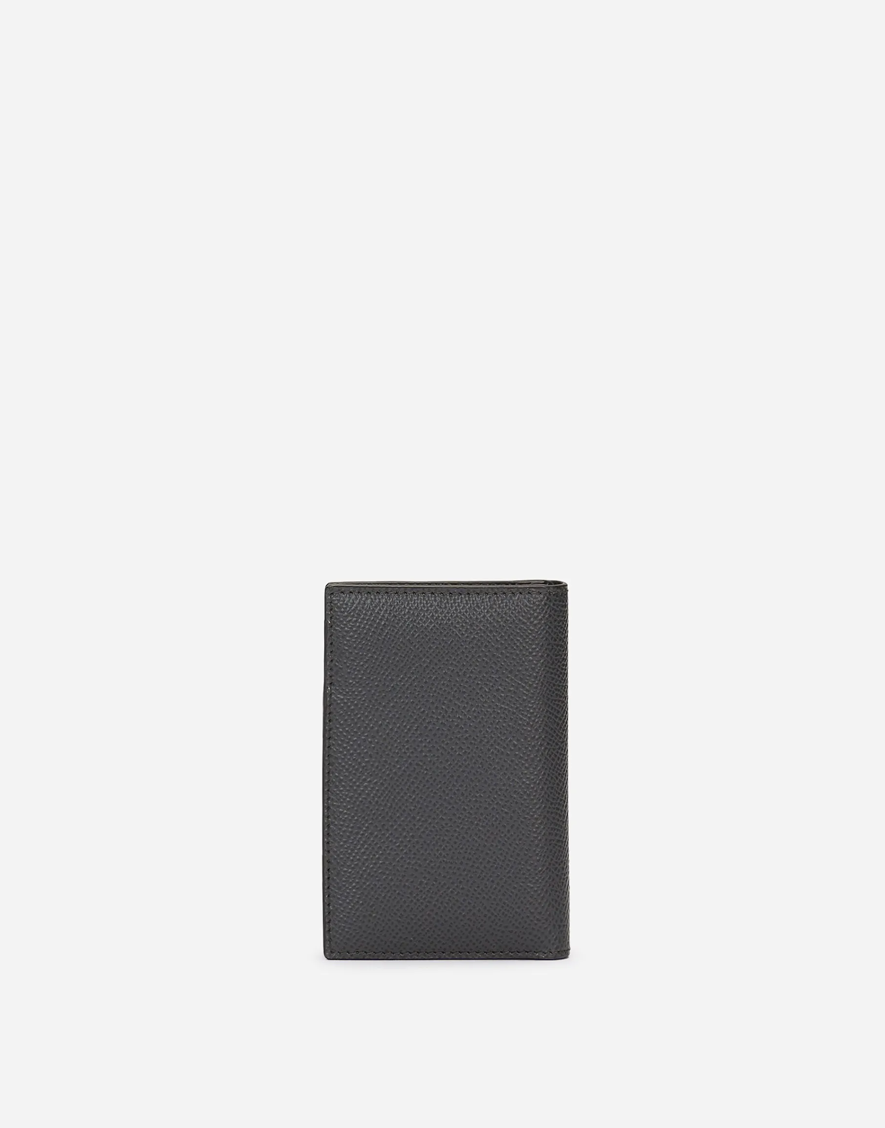 Dauphine-print calfskin bifold card holder