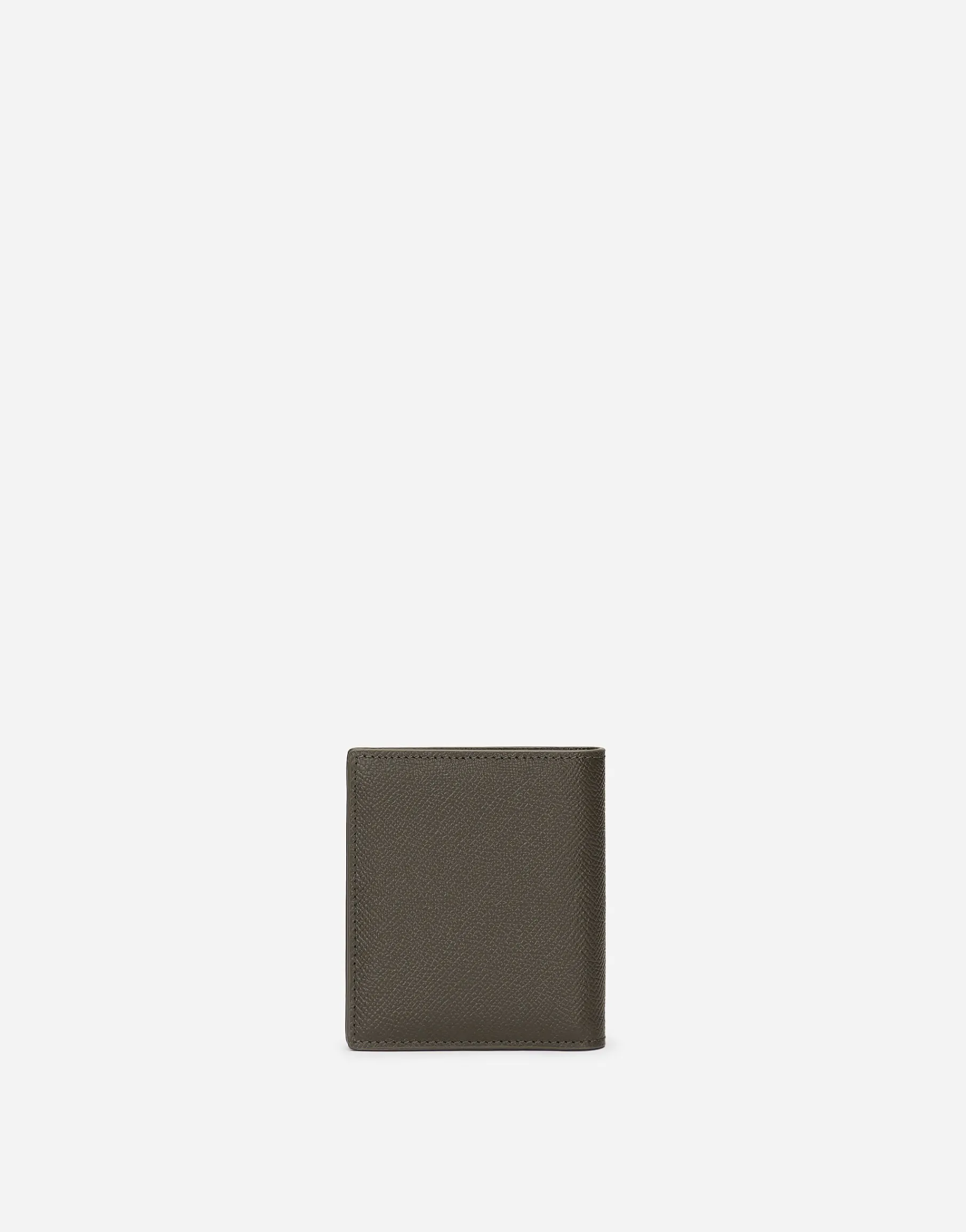 Dauphine-print calfskin bifold card holder