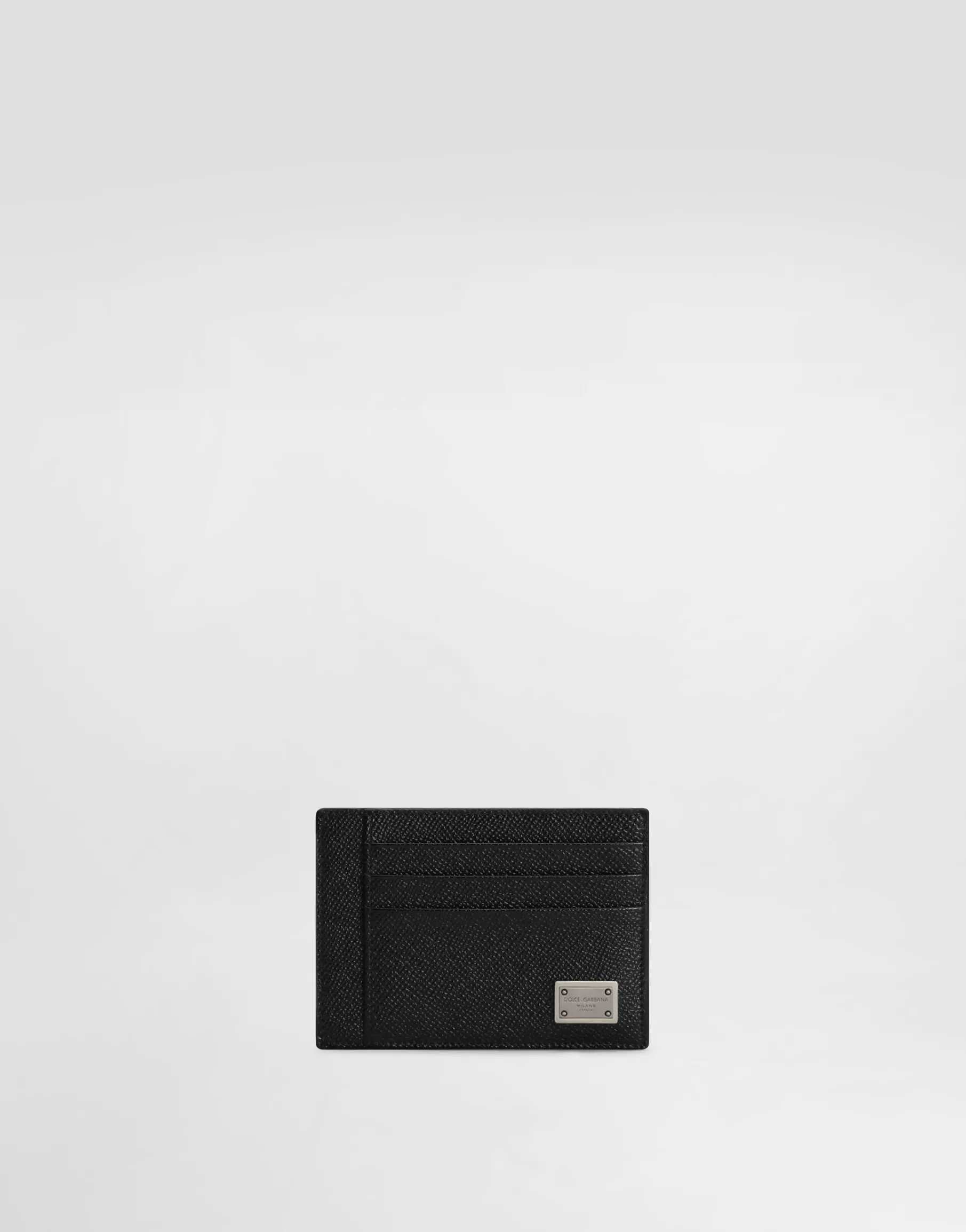 Dauphine-print calfskin card holder