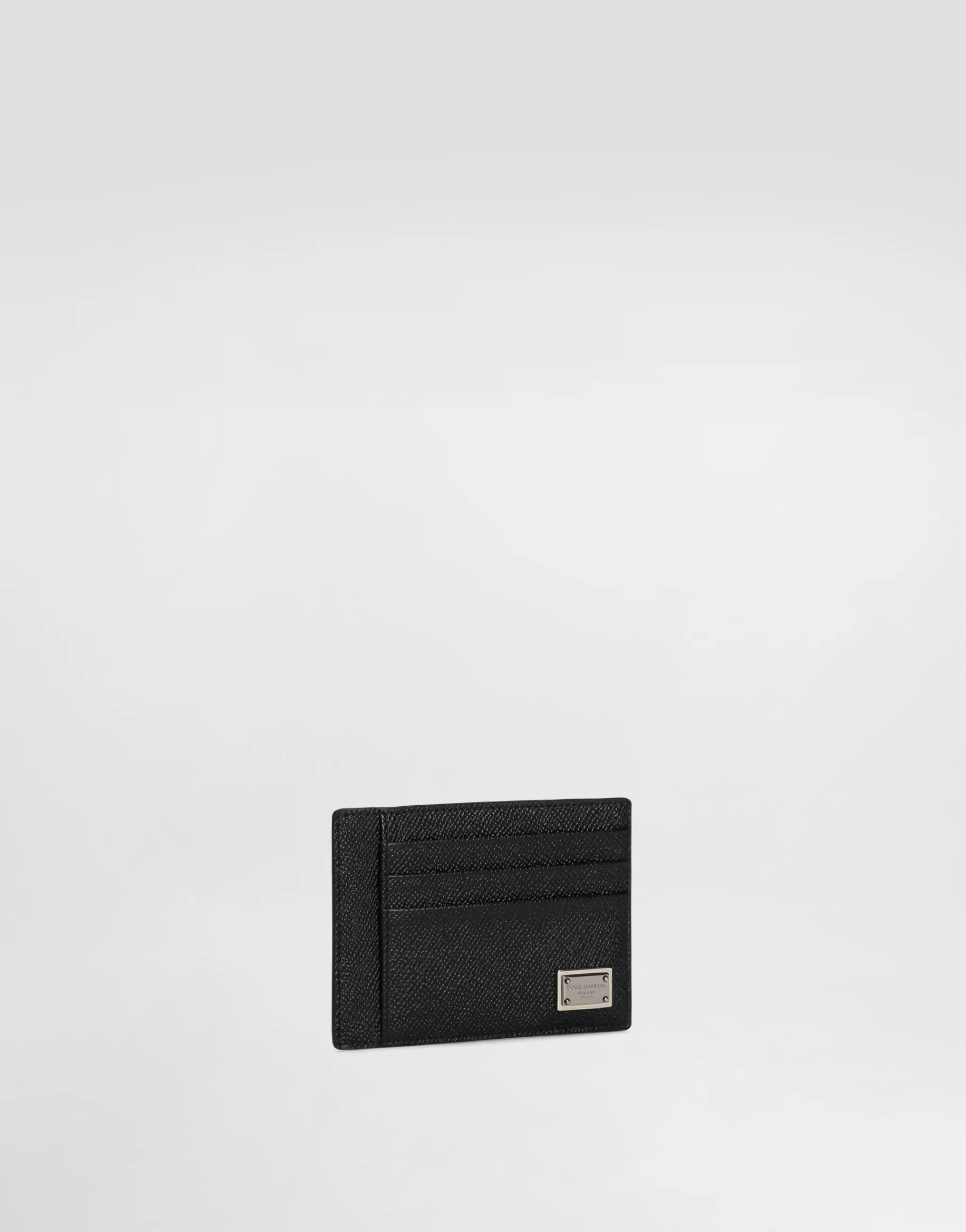 Dauphine-print calfskin card holder