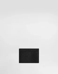 Dauphine-print calfskin card holder