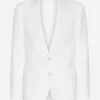 Deconstructed linen jacket