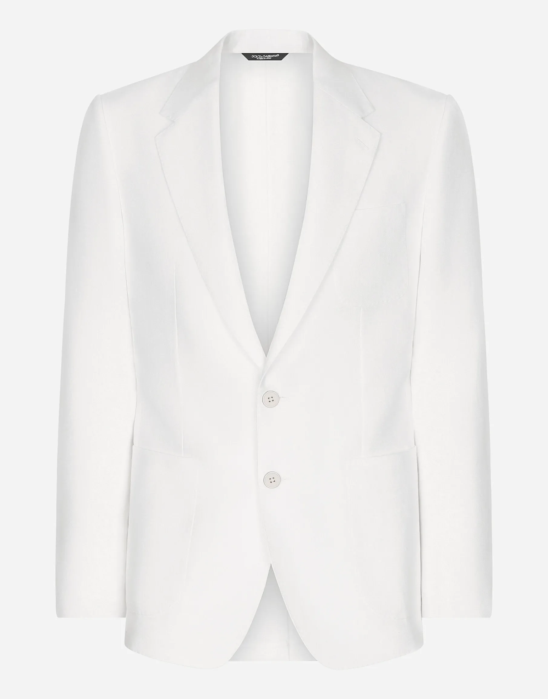 Deconstructed linen jacket