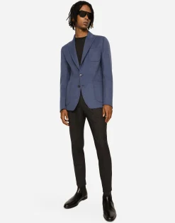 Deconstructed virgin wool jacket