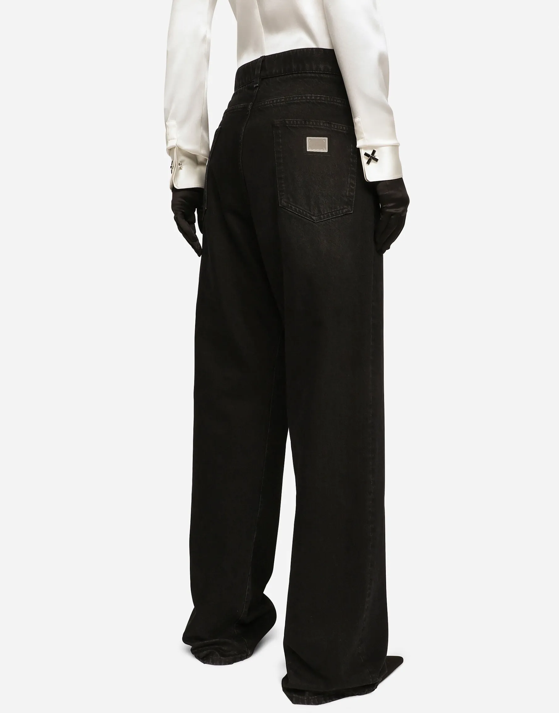 Deep blue denim jeans