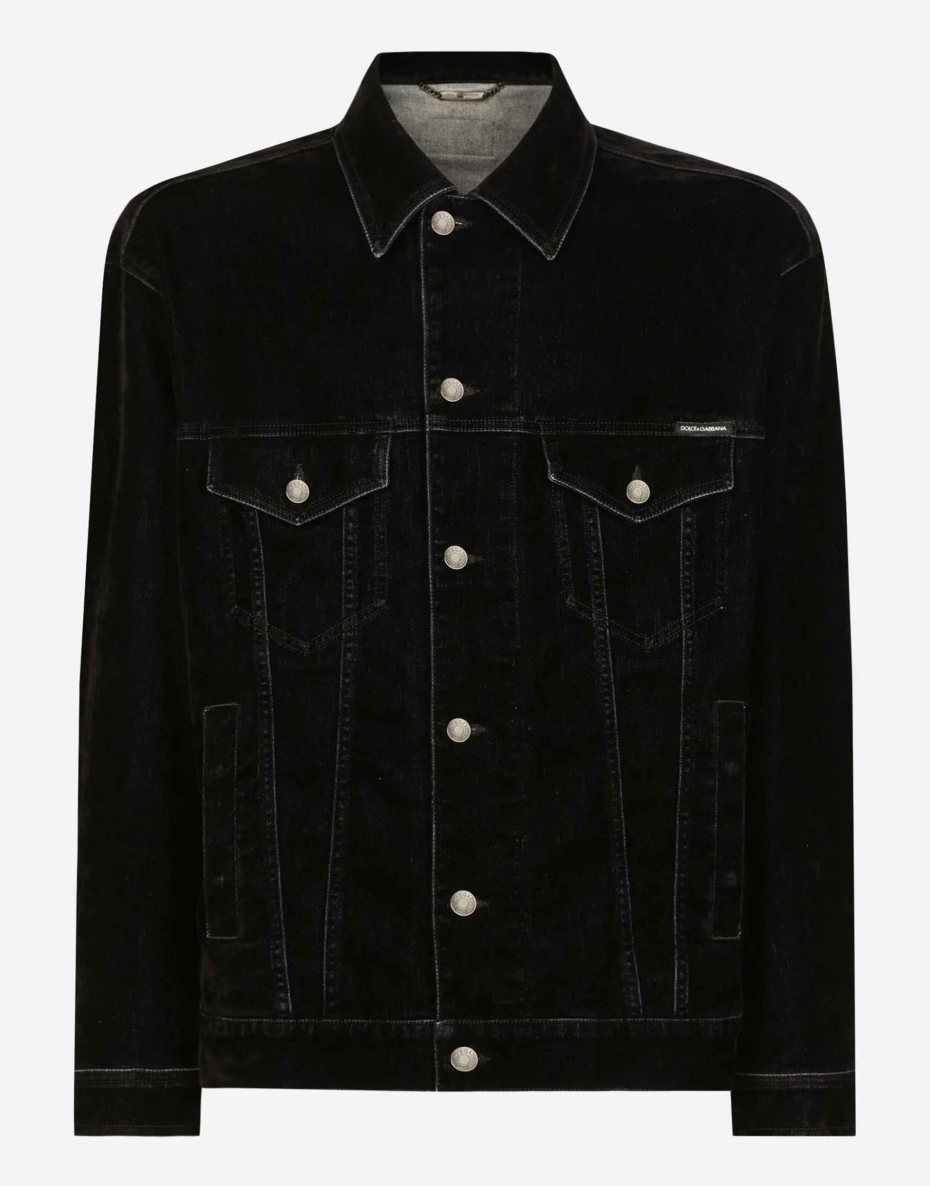 Denim jacket with Dolce&Gabbana logo